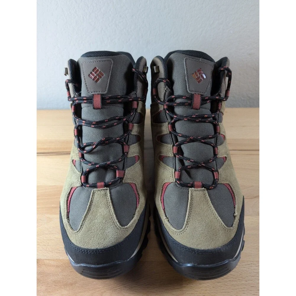 Columbia Men’s Size 11.5 Wide Brown Suede Hiking Boots Waterproof Omni Grip